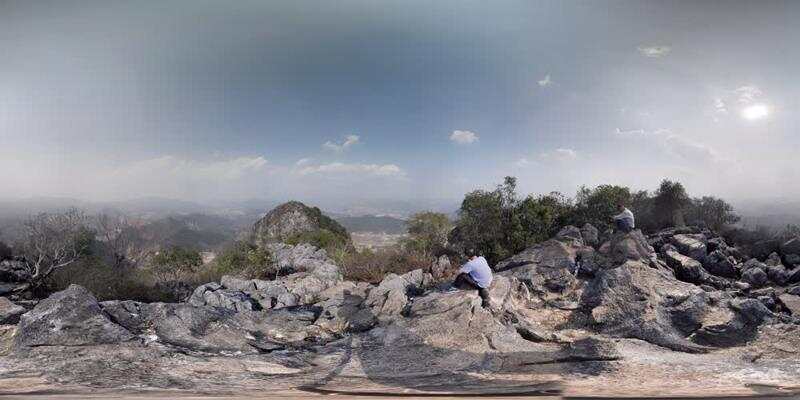 宁洱县西门岩子全景